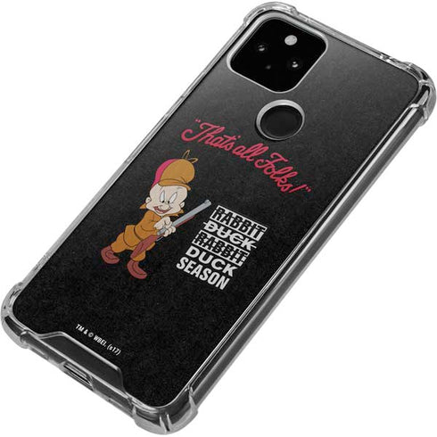 Looney Tunes Elmer Fudd Thats All Folks Google Pixel 5 Clear Case